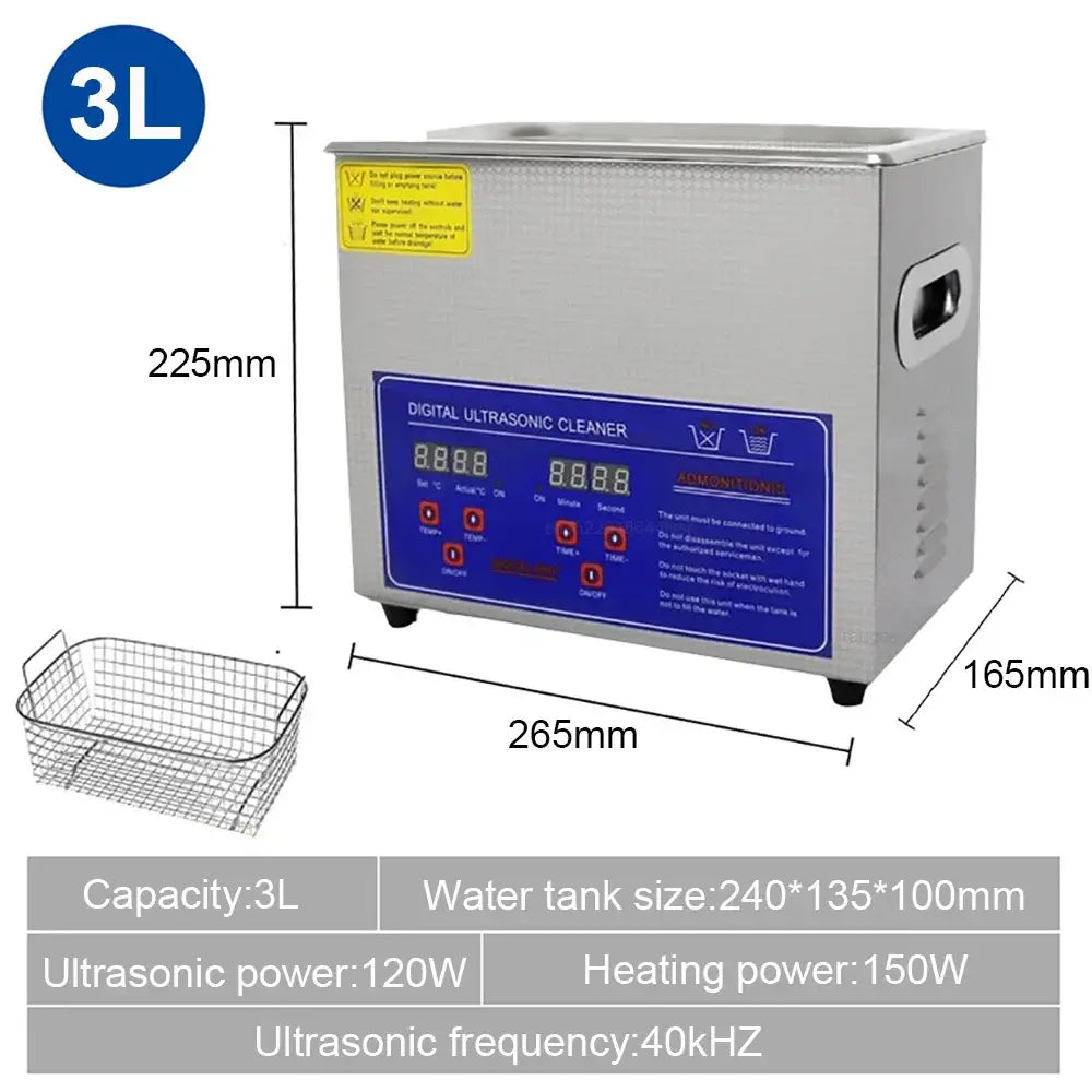Machine de nettoyage ultrasonique professionnelle - 3L / US