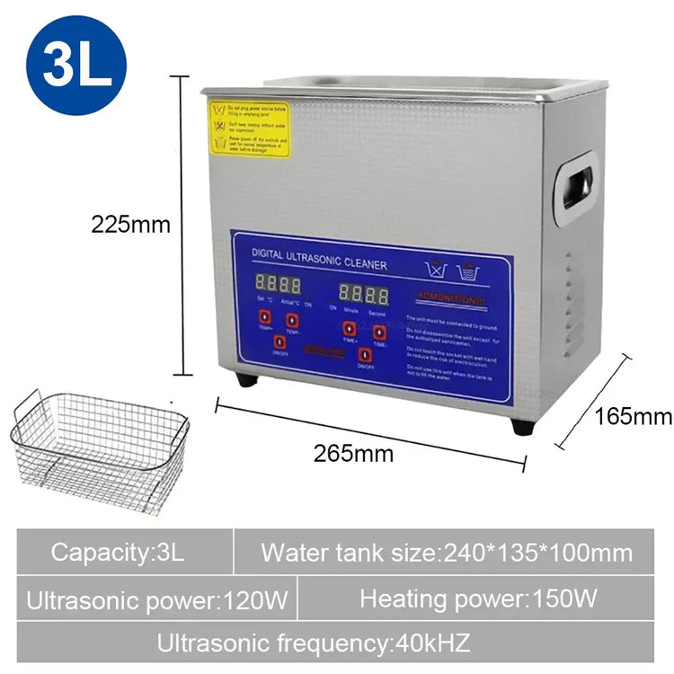 Machine de nettoyage ultrasonique professionnelle - 3L / US