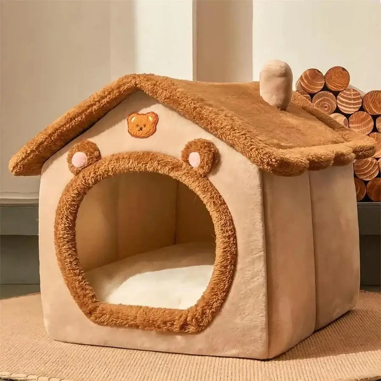Maison pliable pour chat avec espace cosy et protégé