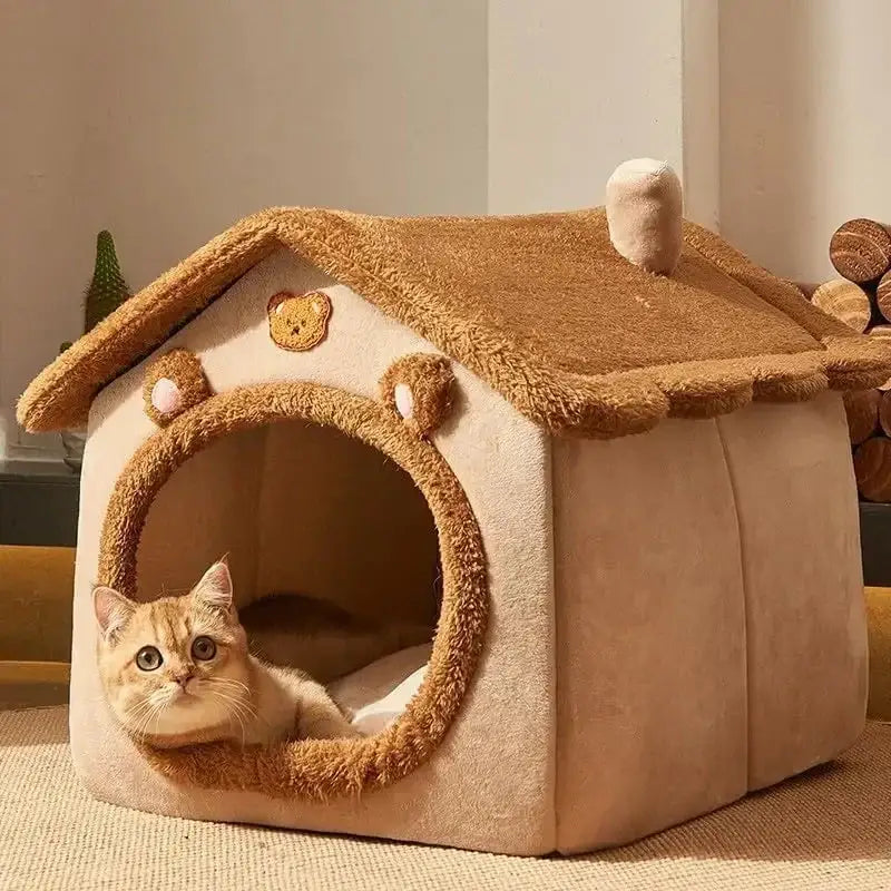 Maison pliable pour chat pour repos et détente