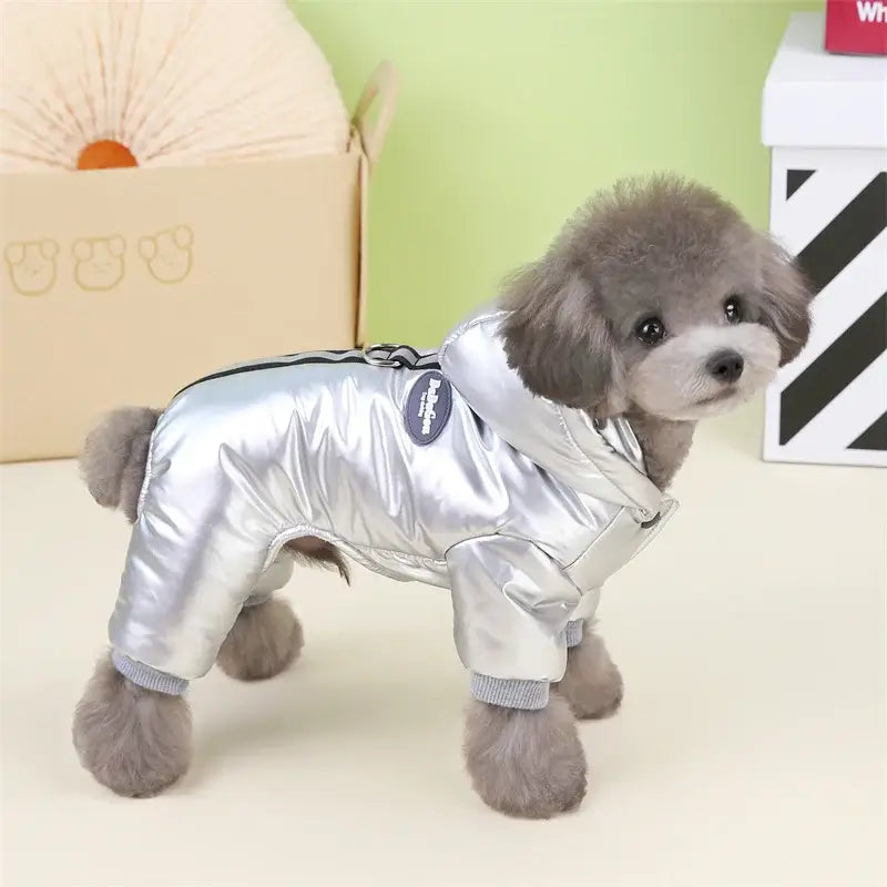 Manteau d’hiver chaud pour chien - sliver / L