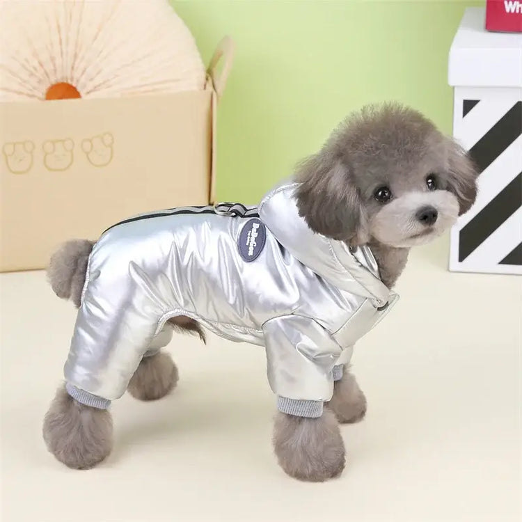 Manteau d’hiver chaud pour chien - sliver / L