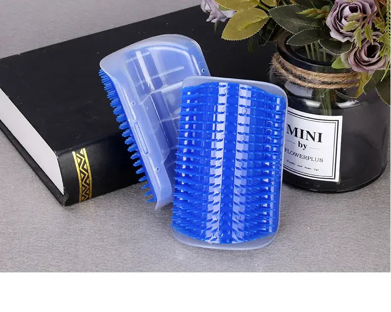 Massage Pet Cat Brush Corner Scrape Hair Removal Beauty Clean Corner Brush Removable Scratcher Comb for Kitten Cat