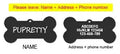 Médaille d’identification personnalisée pour animaux de compagnie - Black / S