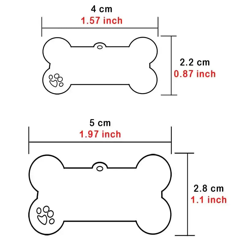 Médaille d’identification personnalisée pour animaux de compagnie