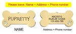 Médaille d’identification personnalisée pour animaux de compagnie - Gold-Paw / S