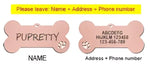 Médaille d’identification personnalisée pour animaux de compagnie - Rose-Paw / S