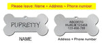 Médaille d’identification personnalisée pour animaux de compagnie - White / S