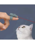 Mini Laser Cat Toy Portable Interactive Finger Sleeve Design for Cats Endless Fun Playtime