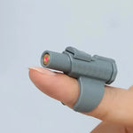 Mini Laser Cat Toy Portable Interactive Finger Sleeve Design for Cats Endless Fun Playtime - GRAY
