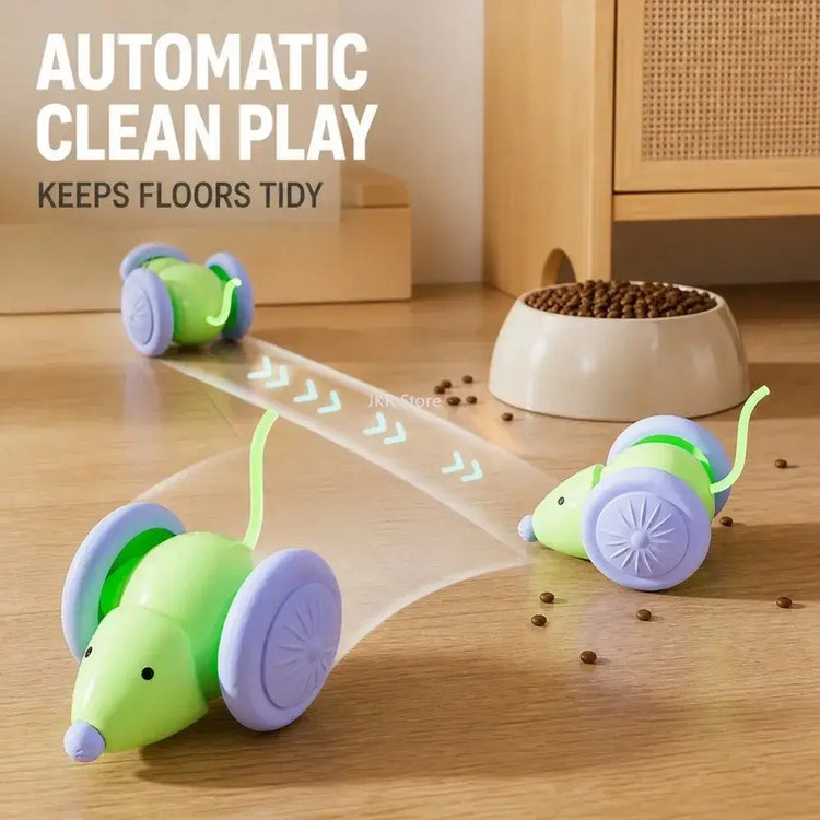 Mouse Car Cat Toy Interactive Laser Teaser Stick for Kittens Indoor Chase Exercise Play Daily Pet Entertainment Supplies