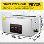 Nettoyeur ultrasonique en acier inoxydable - 22L / UNITED KINGDOM