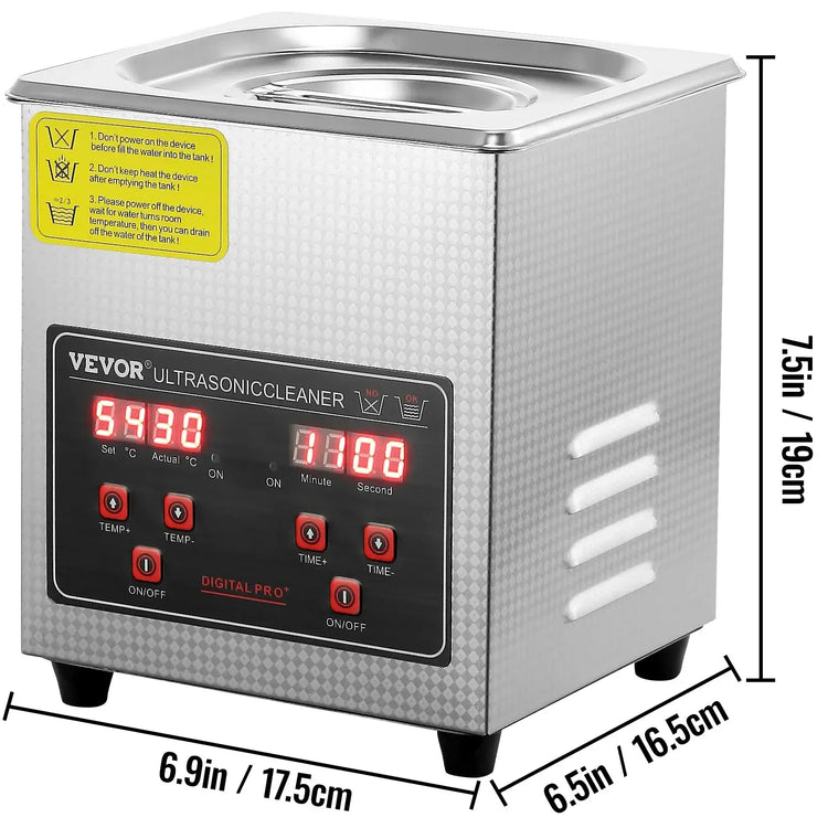 Nettoyeur ultrasonique en acier inoxydable - 2L / france