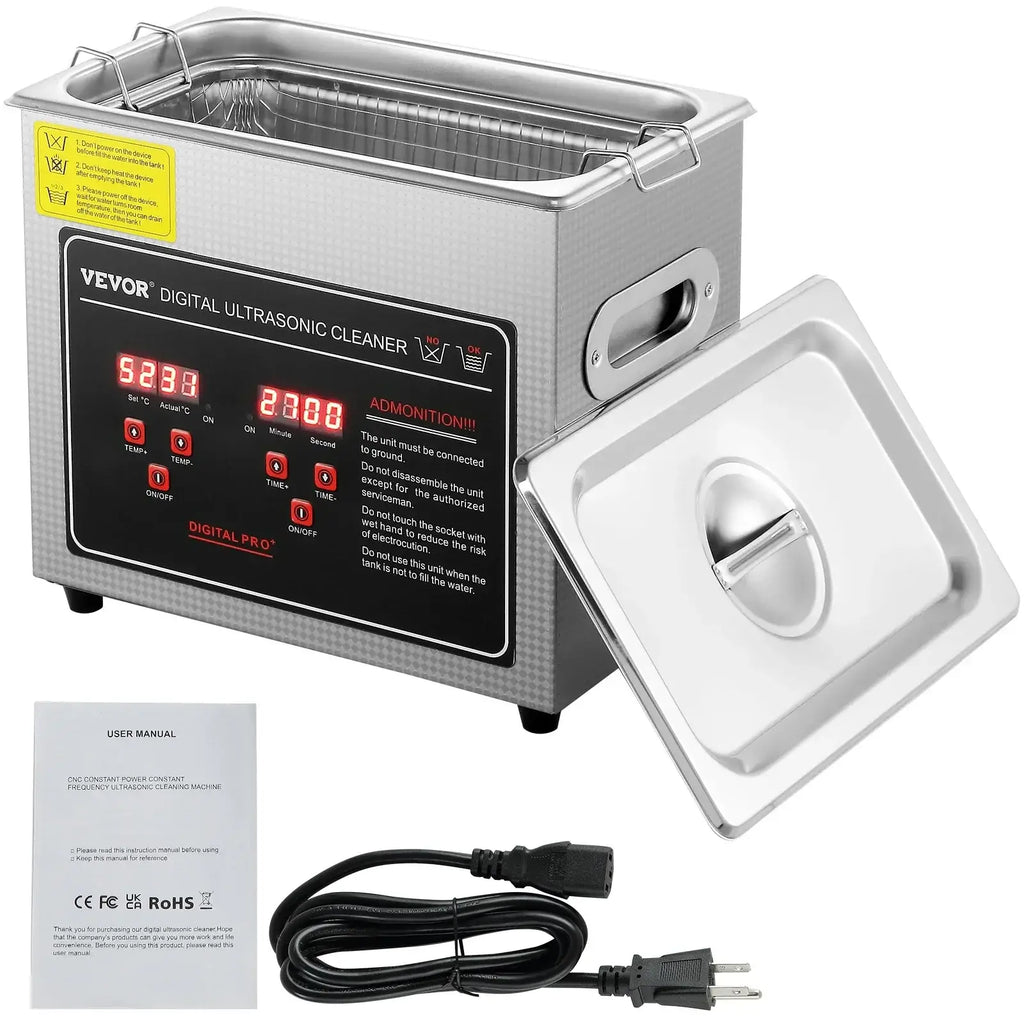 Nettoyeur ultrasonique en acier inoxydable