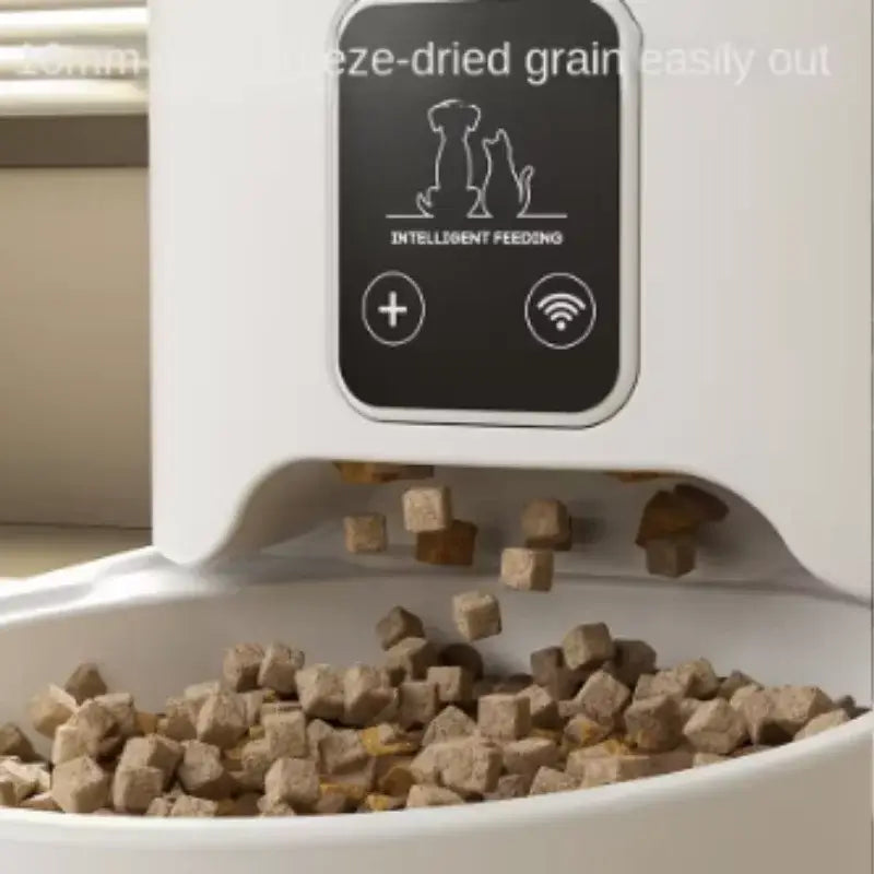 New 4L Automatic Pet Feeder WiFi Enabled Intelligent Cat And Dog Food Dispenser Smart Pet Feeder with Button Control