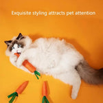 New Cat toys make sounds carrots cat sticks self-sex kitten teething sticks resistant to bites cats toys pet supplies