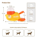 New Cute Duck Automatic Pet Feeder for Cats Dogs Smart Interactive Food Dispenser Auto Pet Feeding Bowl Pet Supplies