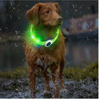 New Led Luminous Dog Collar PVC Waterproof For Large Medium Small Dogs Collar Usb Light Night Safety Pet Glowing