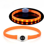 New Led Luminous Dog Collar PVC Waterproof For Large Medium Small Dogs Collar Usb Light Night Safety Pet Glowing