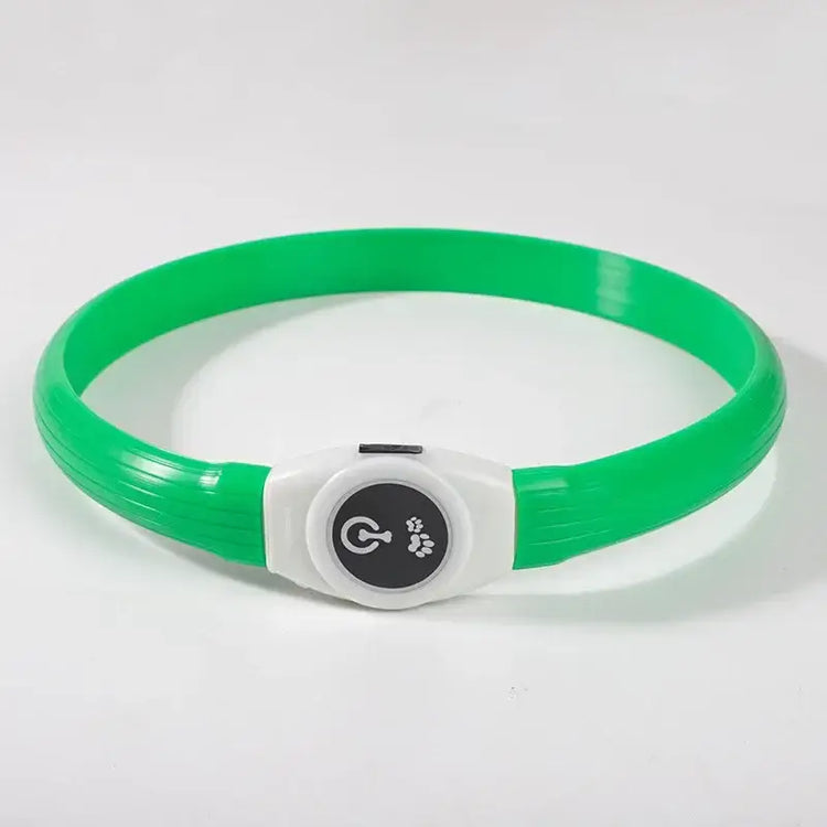 New Led Luminous Dog Collar PVC Waterproof For Large Medium Small Dogs Collar Usb Light Night Safety Pet Glowing