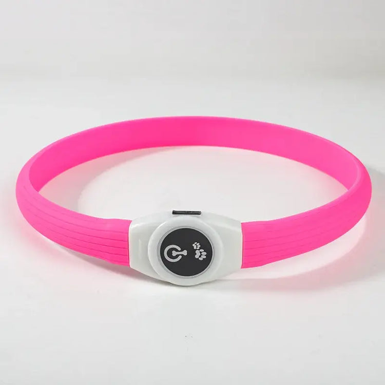 New Led Luminous Dog Collar PVC Waterproof For Large Medium Small Dogs Collar Usb Light Night Safety Pet Glowing