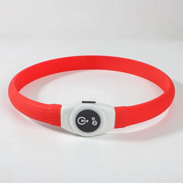 New Led Luminous Dog Collar PVC Waterproof For Large Medium Small Dogs Collar Usb Light Night Safety Pet Glowing