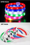 New Led Luminous Dog Collar PVC Waterproof For Large Medium Small Dogs Collar Usb Light Night Safety Pet Glowing