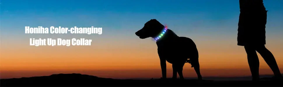 New Led Luminous Dog Collar PVC Waterproof For Large Medium Small Dogs Collar Usb Light Night Safety Pet Glowing