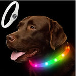 New Led Luminous Dog Collar PVC Waterproof For Large Medium Small Dogs Collar Usb Light Night Safety Pet Glowing