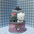 New Product In Stock Kt Cat Canned Food Blind Box Design Cute Pudding Dog Cinnamoroll Desktop Ornament Holiday Gift For