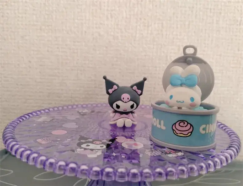 New Product In Stock Kt Cat Canned Food Blind Box Design Cute Pudding Dog Cinnamoroll Desktop Ornament Holiday Gift For