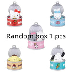 New Product In Stock Kt Cat Canned Food Blind Box Design Cute Pudding Dog Cinnamoroll Desktop Ornament Holiday Gift For