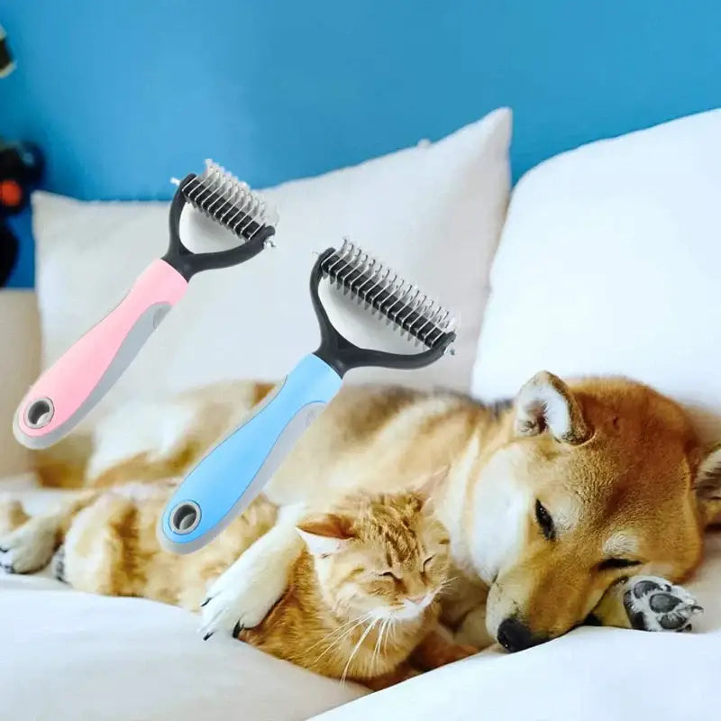 New Professional Pet Cat Hair Removal Comb Brush Dog Grooming Shedding Tools Puppy Hair Shedding Trimmer Pet Fur
