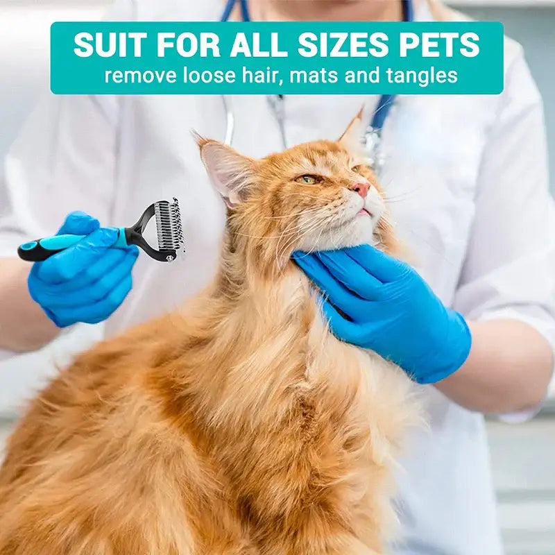 New Professional Pet Cat Hair Removal Comb Brush Dog Grooming Shedding Tools Puppy Hair Shedding Trimmer Pet Fur