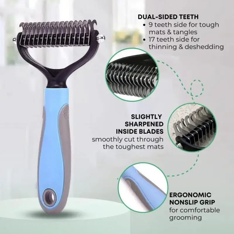 New Professional Pet Cat Hair Removal Comb Brush Dog Grooming Shedding Tools Puppy Hair Shedding Trimmer Pet Fur