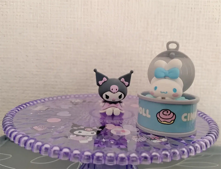 New Product In Stock Kt Cat Canned Food Blind Box Design Cute Pudding Dog Cinnamoroll Desktop Ornament Holiday Gift For