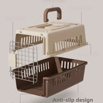 Outdoor Pet Cat Bath Carrying Supplies Large Capacity Aviation Box Car Mounted Cat Cage Portable Breathable Cat