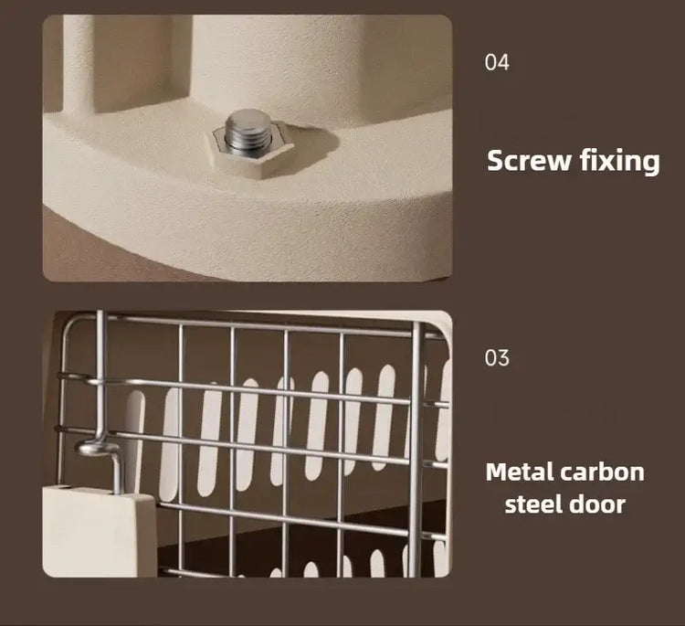Outdoor Pet Cat Bath Carrying Supplies Large Capacity Aviation Box Car Mounted Cat Cage Portable Breathable Cat