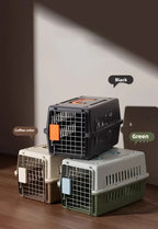 Outdoor Pet Cat Bath Carrying Supplies Large Capacity Aviation Box Car Mounted Cat Cage Portable Breathable Cat