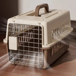 Outdoor Pet Cat Bath Carrying Supplies Large Capacity Aviation Box Car Mounted Cat Cage Portable Breathable Cat