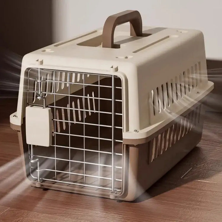 Outdoor Pet Cat Bath Carrying Supplies Large Capacity Aviation Box Car Mounted Cat Cage Portable Breathable Cat