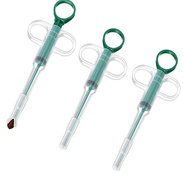 Outil Lance‑Pilule pour Animaux - green 3PC