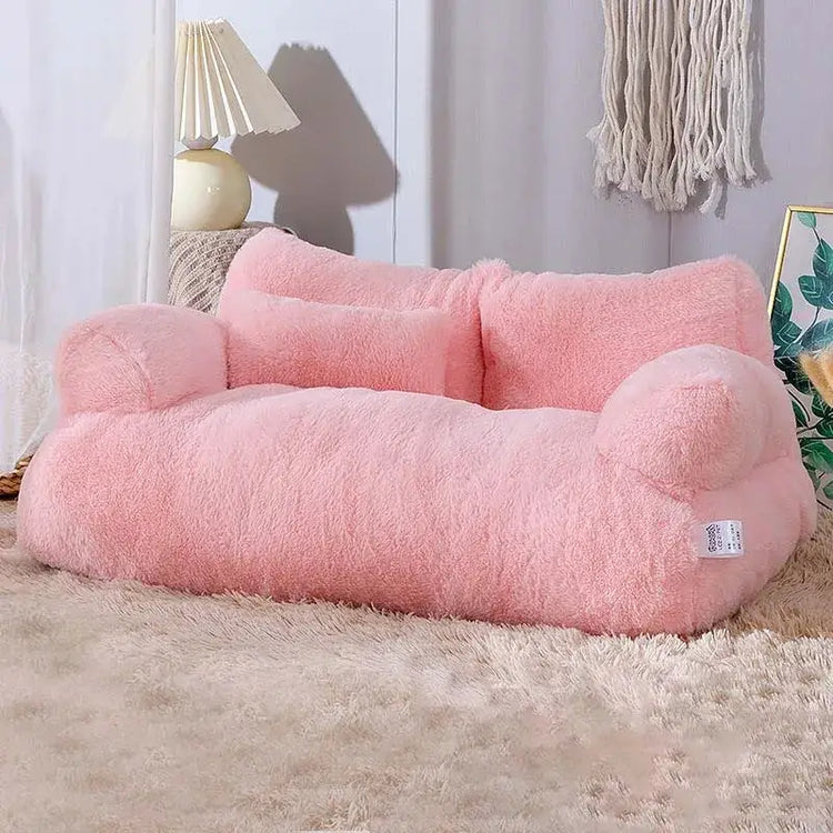 Panier de luxe pour chat doux et confortable, parfait pour le repos et la détente de votre animal.