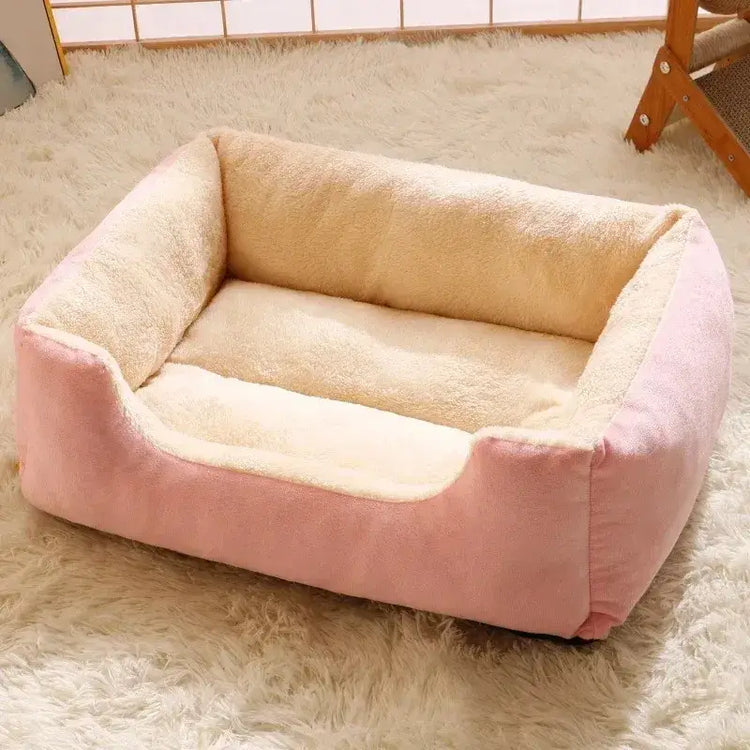 Panier douillet pour animaux de compagnie - Pink / S 45x30cm
