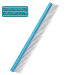 Peigne à 2 rangées pour le toilettage des chiens - Blue Short needle / 19cm