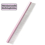Peigne à 2 rangées pour le toilettage des chiens - Pink Short needle / 19cm