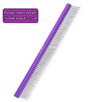 Peigne à 2 rangées pour le toilettage des chiens - Purple Short needle / 19cm