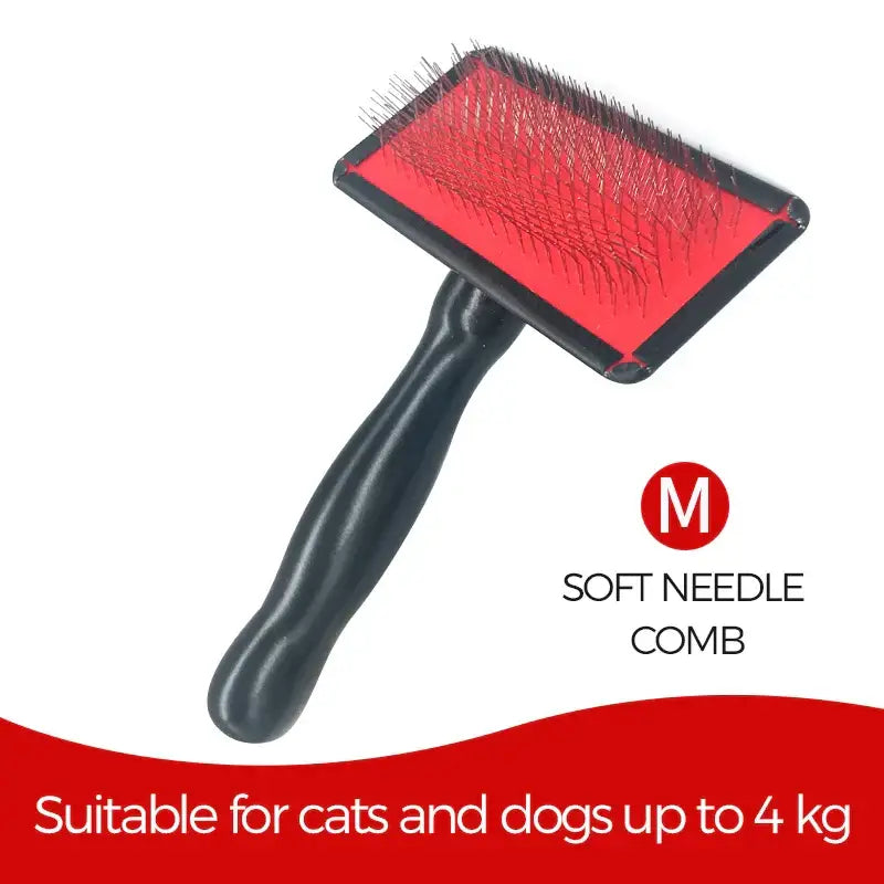 Peigne de toilettage pour animaux - red M