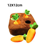 Peluche carotte pour chien - 35x35x7cm / 4-hole