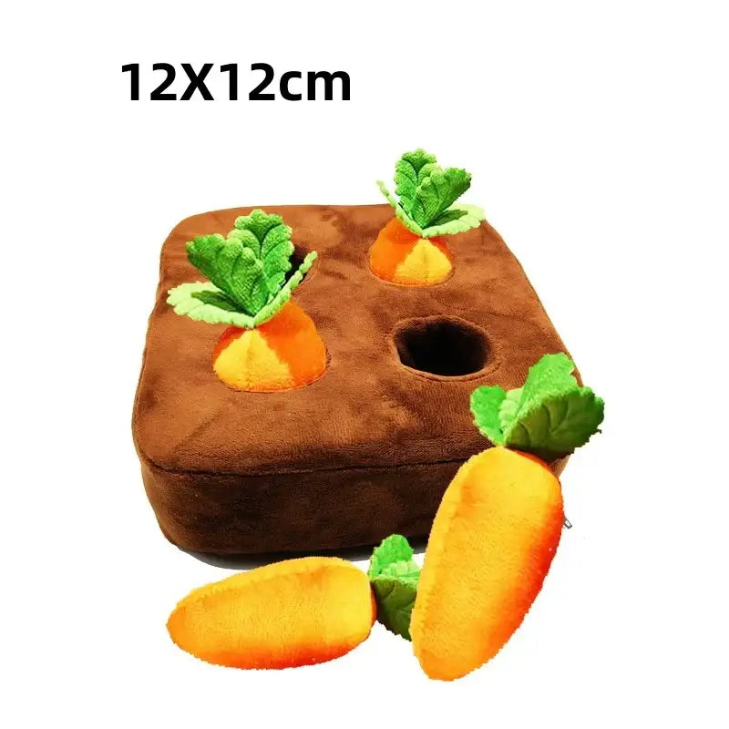 Peluche carotte pour chien